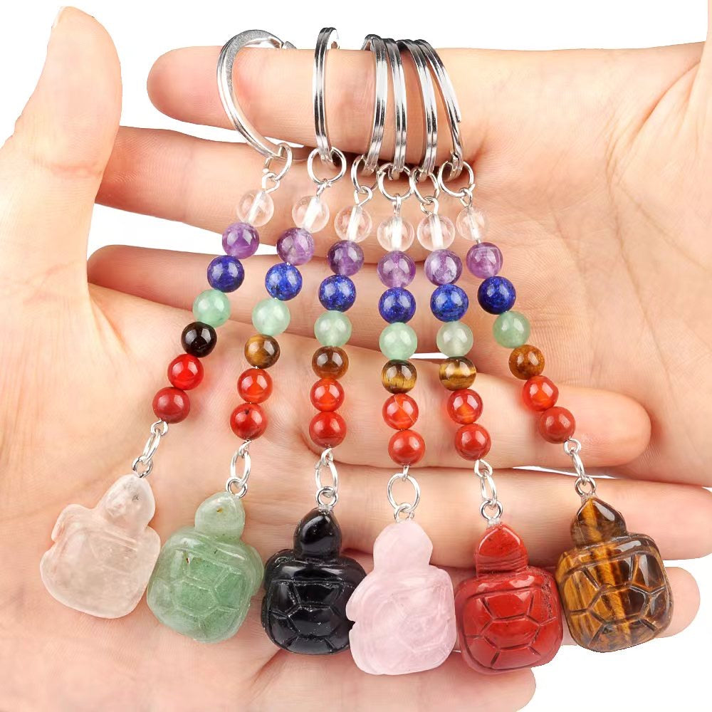 MIixed animal chakra keychains