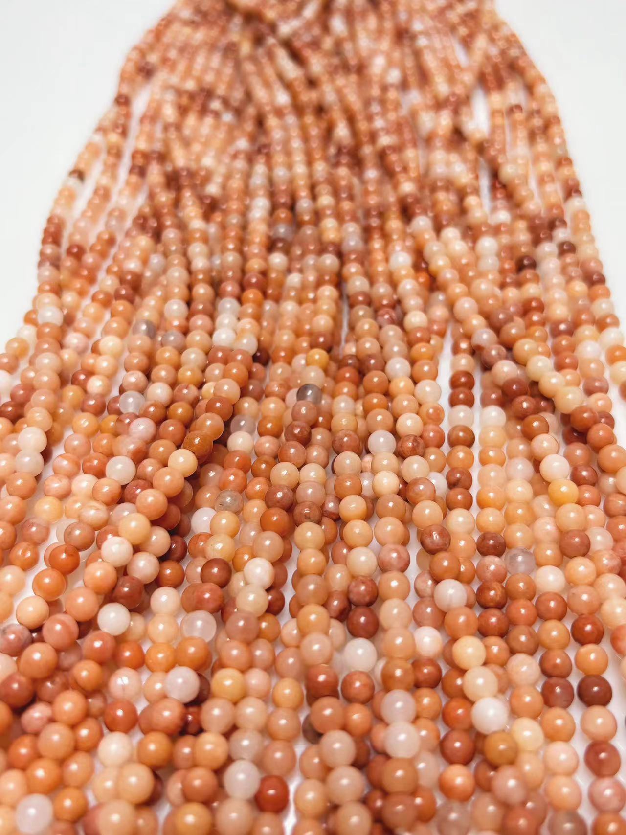 4mm Pink aventurine beads strand