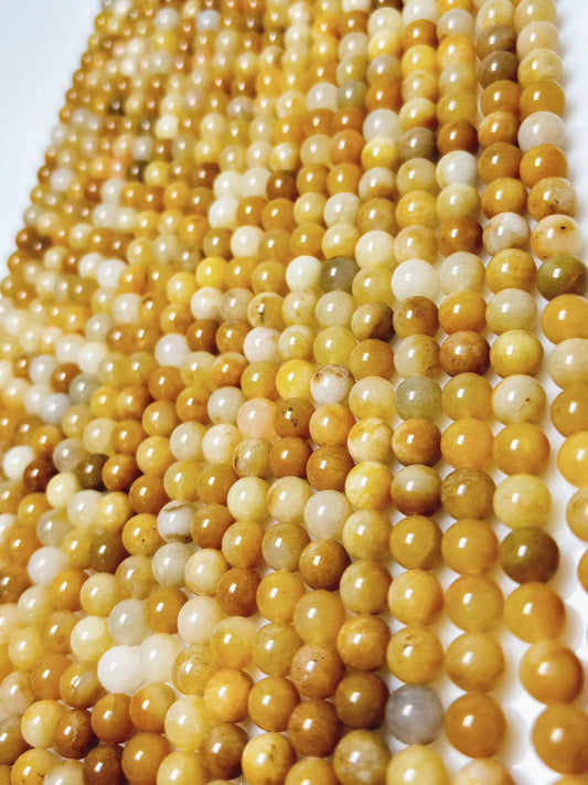 8mm Yellow aventurine beads strand