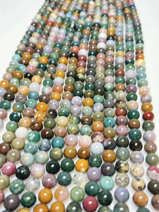 8mm Indonesida agate beads strand