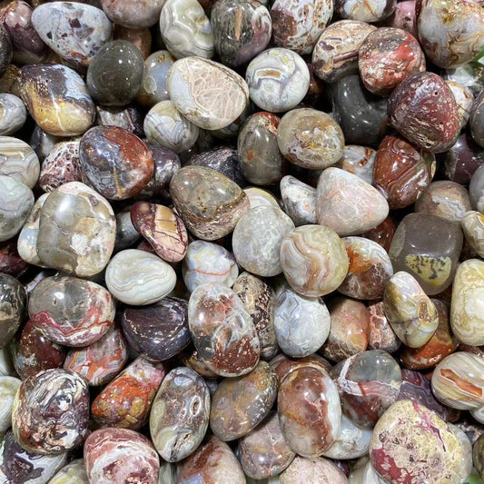 Mexican agate tumbles